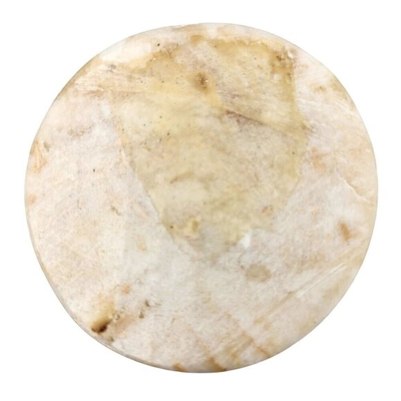 Vintage Marbled Onyx Alabaster Stone Vase 7.25 inches tall x 3 inches wide - Picture 7 of 15